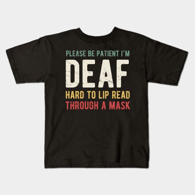 Deaf Awareness Social Distancing Kids T-Shirt by BraaiNinja